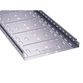 Лоток перфорований 400х100 гарячого цинкування метод Сендзиміра L 3000 ДКС 35345