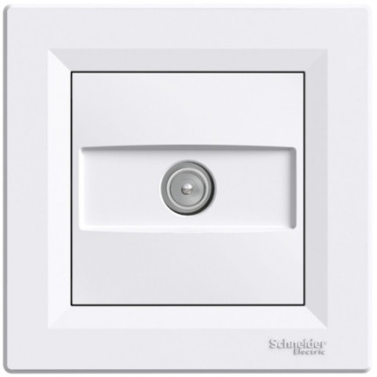 Розетка TV оконечная (1 дБ) Белая, Asfora EPH3200121 Розетка TV оконечная (1 дБ) Белая, Asfora EPH3200121