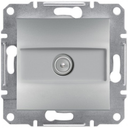 Розетка TV оконечная (1 дБ) Алюминий Asfora, EPH3200161