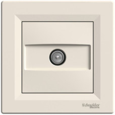 Розетка TV проходная (8 дБ) Кремовая, Asfora EPH3200323