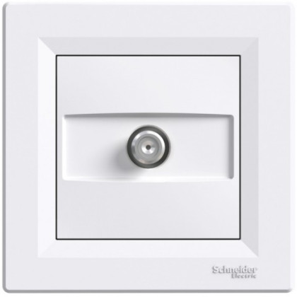 Розетка SAT оконечная (1 дБ) Белая, Asfora EPH3700121