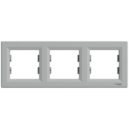 Рамка 3-постовая, горизонтальная Алюминий Asfora, EPH5800361