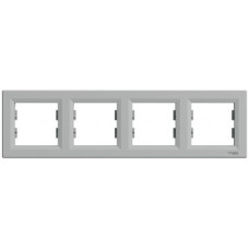 Рамка 4-постовая, горизонтальная Алюминий Asfora, EPH5800461