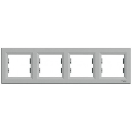 Рамка 4-постовая, горизонтальная Алюминий Asfora, EPH5800461