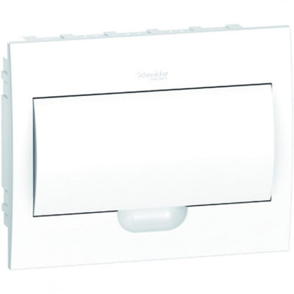 Щит пластиковий вбудований білі двері 1ряд/12м+2кк Easy9 EZ9E112P2F 