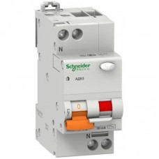 Дифференциальный автоматический выключатель АД63 2П 25A З 30МА Schneider Electric 11474